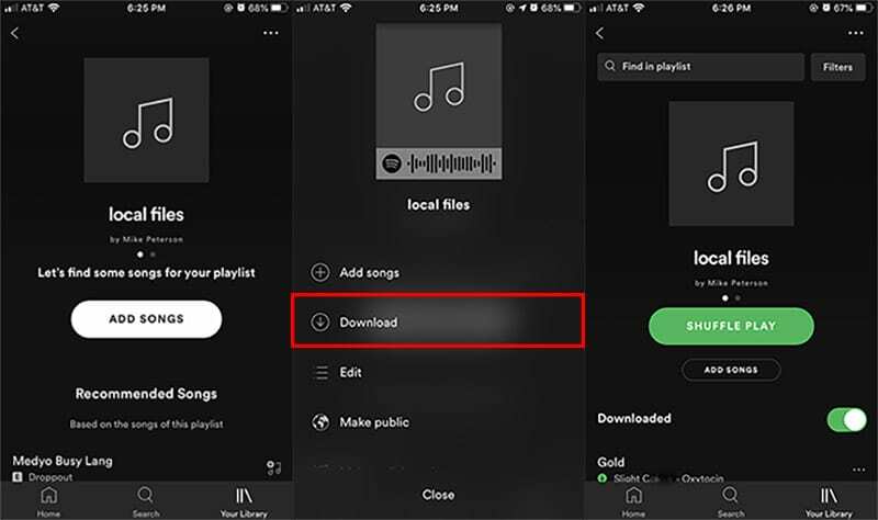 Spotify Yerel Dosyaları 2