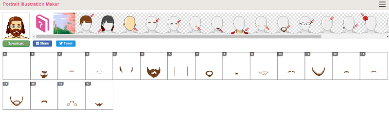 肖像画イラストメーカー