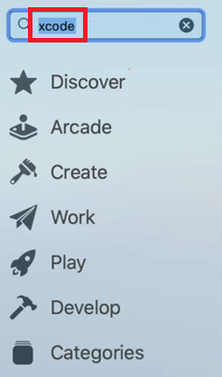 XCode की खोज के लिए Apple ऐप स्टोर लॉन्च करें
