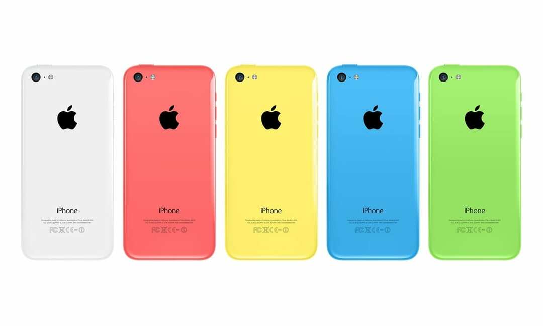 iPhone 5 C värit