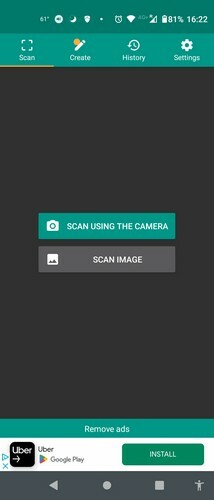 Applicazione gratuita per scanner QR per Android