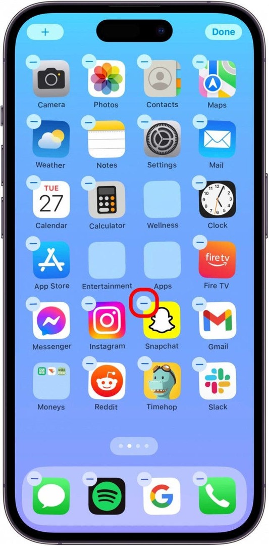 ištrinti kelias programas iphone