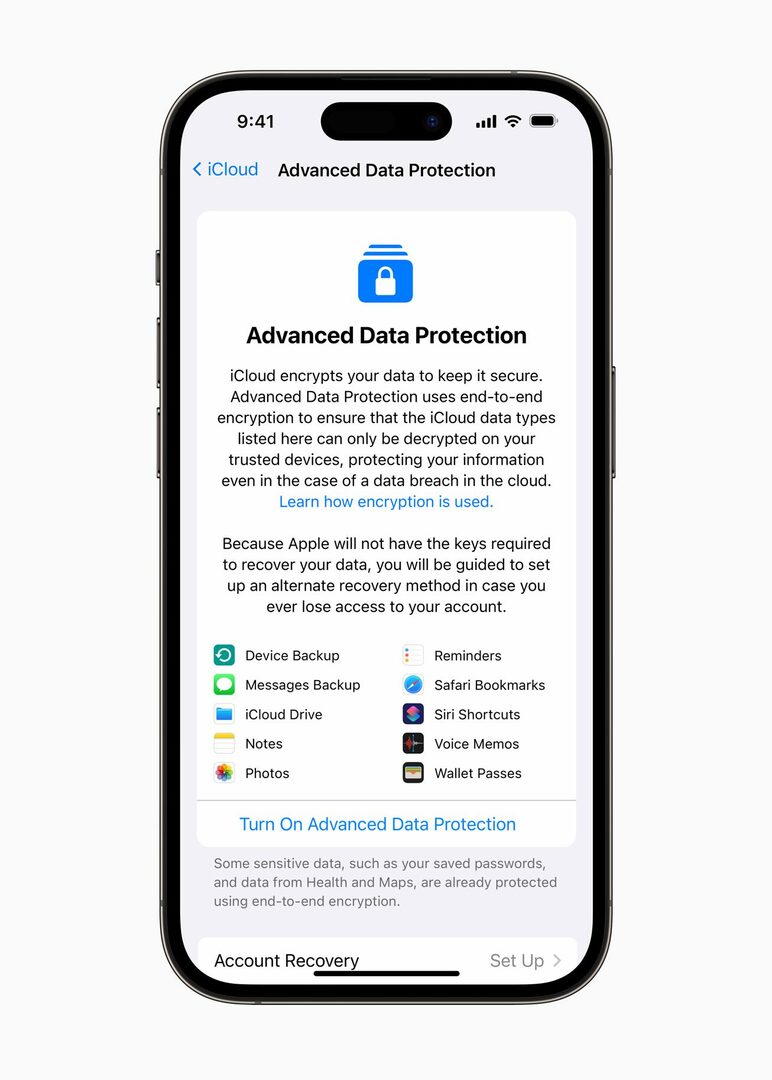 Как включить расширенную защиту данных Apple для iCloud на iPhone