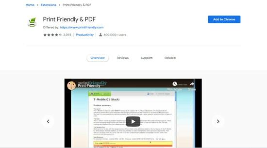 Plugin imprimable et PDF