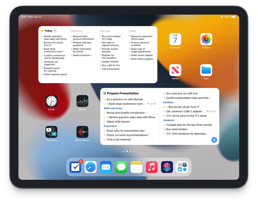„Things 3“ geriausios programos, skirtos „iOS 15“ ir „iPadOS 15“.