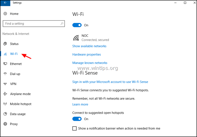 WLAN-Einstellungen Windows 10