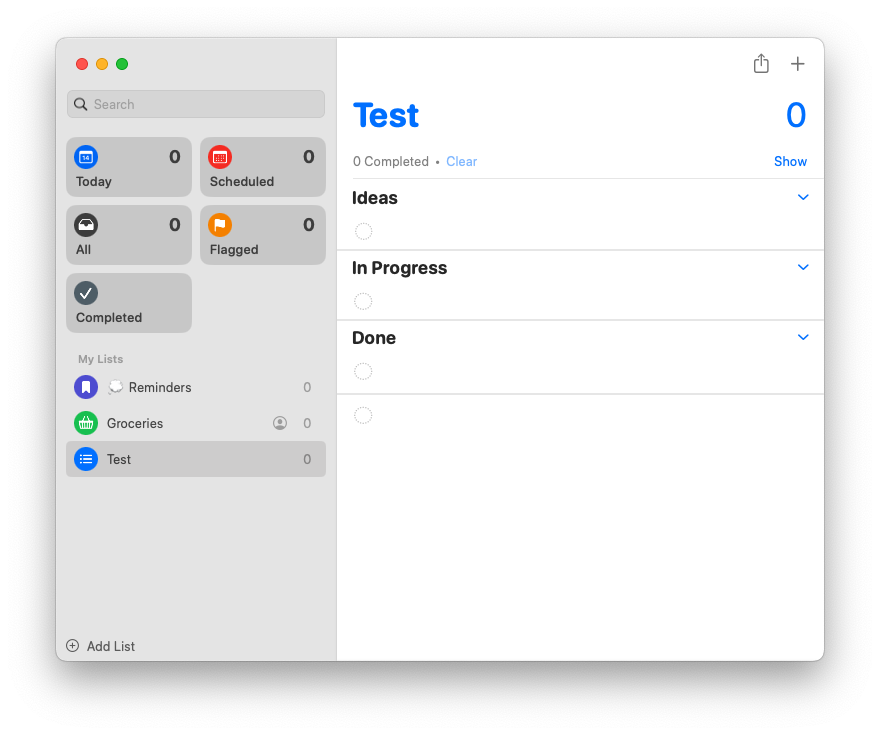 Comment utiliser la vue Kanban dans Apple Reminders sur Mac - 4