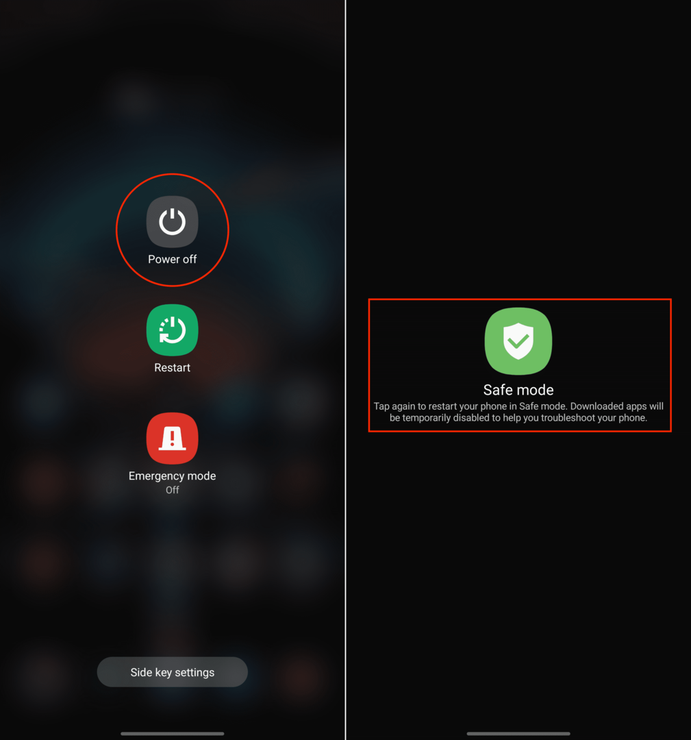 गैलेक्सी S22 को सेफ मोड में कैसे शुरू करें
