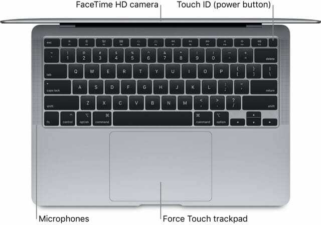 emplacement du micro sur macbook