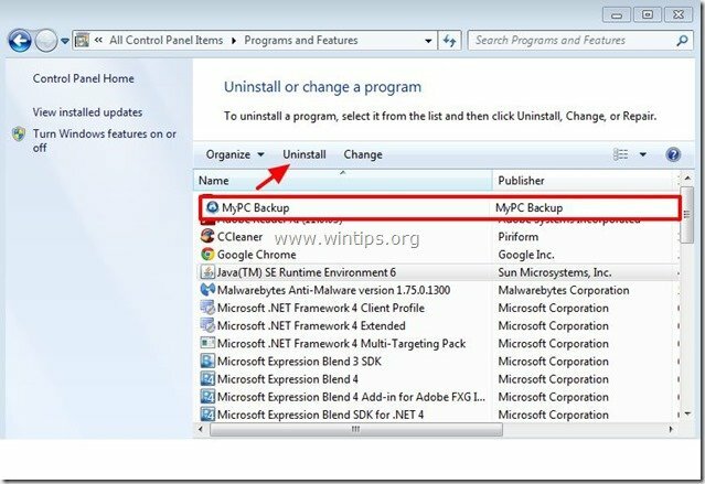 uninstll-mypc-backup