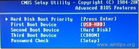 first-boot-device-usb