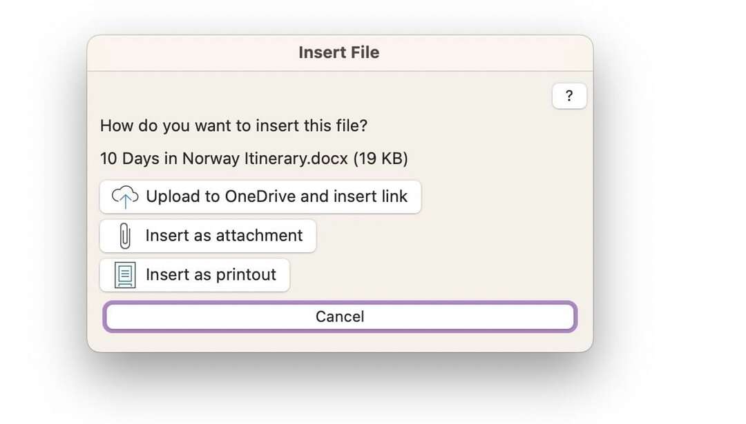 OneNote Invoegen als bijlage