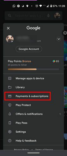 Способ оплаты Google Play