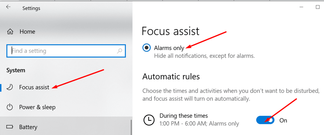 abilitare la messa a fuoco assistita windows 10