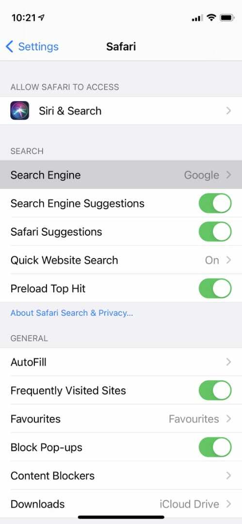 Пошукова система Safari
