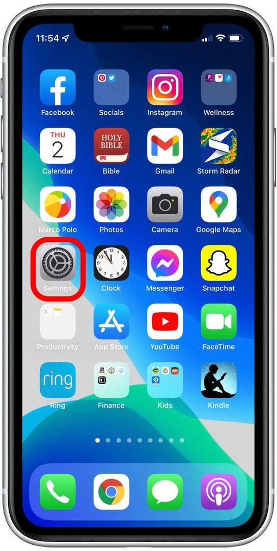 tocca le impostazioni quando Safari non funziona su iPhone