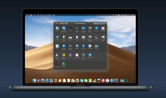 Preferências do sistema Mojave Mac