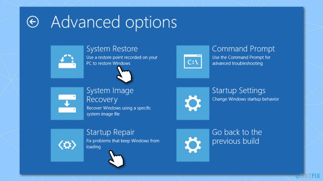 Systemgendannelse + Startup Reparation