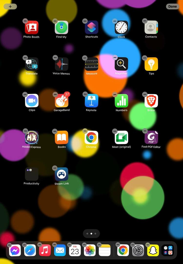 Come organizzare le app su iPad oscillazione delle icone delle app su iPad