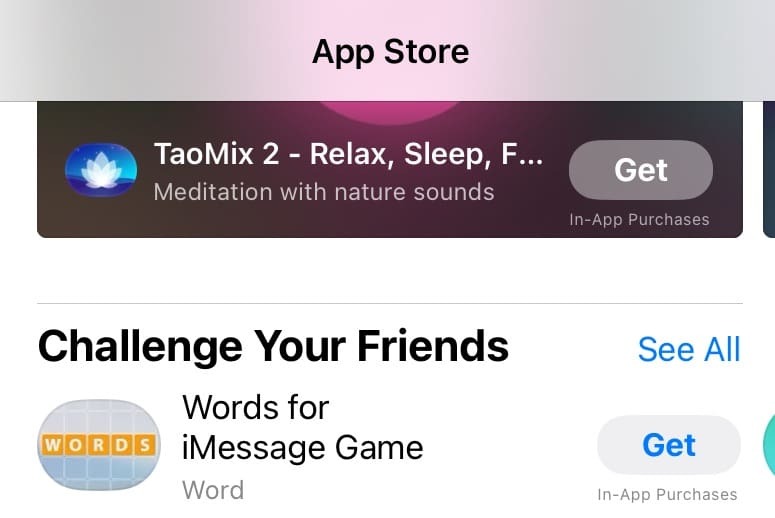 Naršykite žaidimus ir žaiskite su kitais „App Store“.