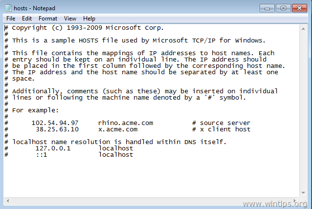 hosts-Datei