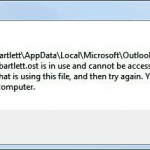 Outlook: решить «Файл username.ost используется и недоступен» Ошибка