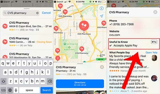 Apple Maps – Apple Pay