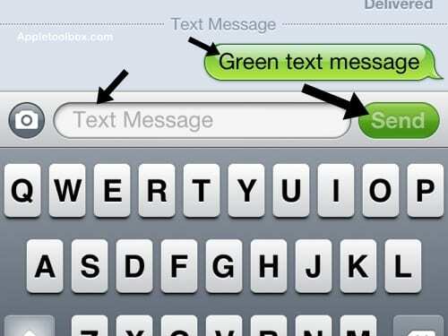 verde nu iMessage 