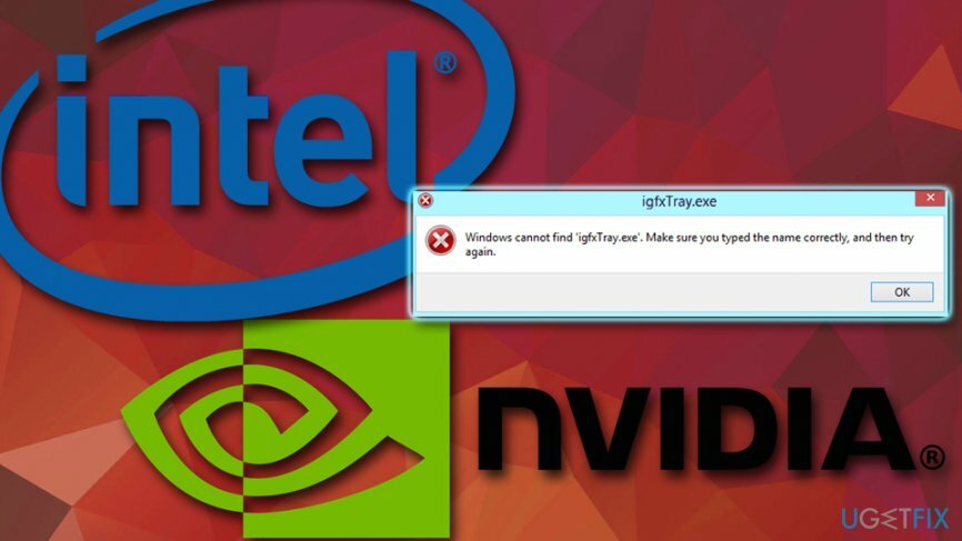 Windows не может найти исправление ошибки igfxTray.exe