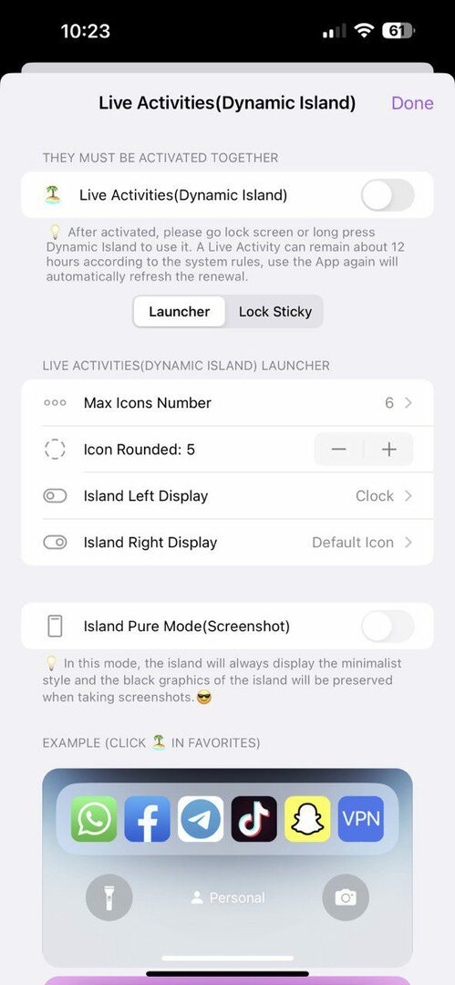 Apps starten vanaf vergrendelscherm op iOS 16 - Lock Launcher 2
