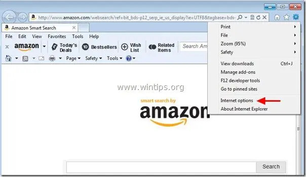 usuń pasek przeglądarki amazon