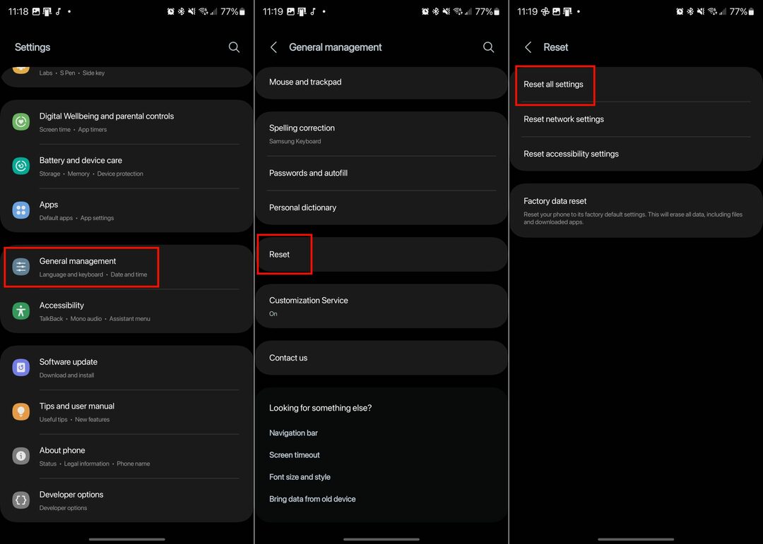 Como redefinir o Galaxy S23 - Redefinição de fábrica