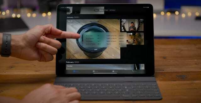 iPad billentyűparancsok a Fotók alkalmazásban 9–5 Mac rendszeren