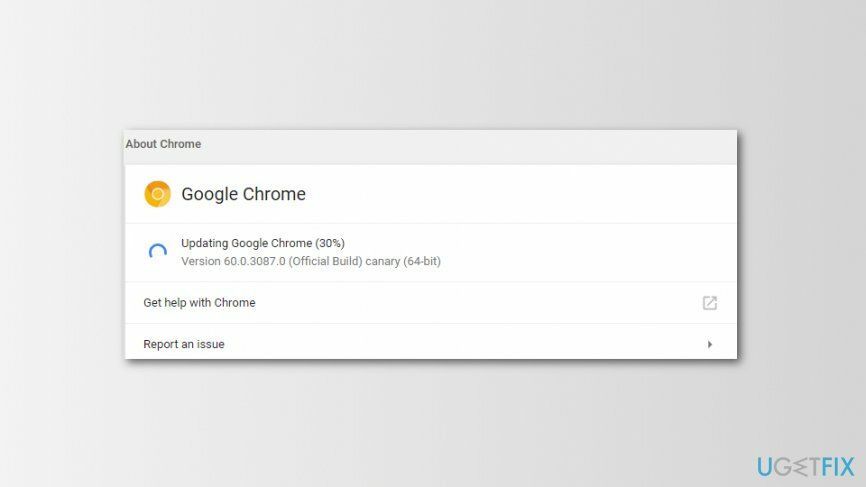 Dostupná aktualizace Chrome