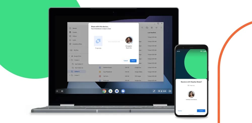 Comment transférer des fichiers d'Android vers Mac - Partage à proximité