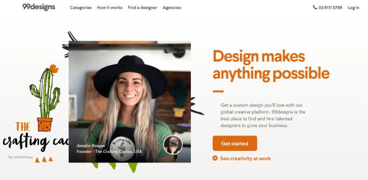 99Designs - najboljša alternativna spletna mesta, kot je " Upwork"