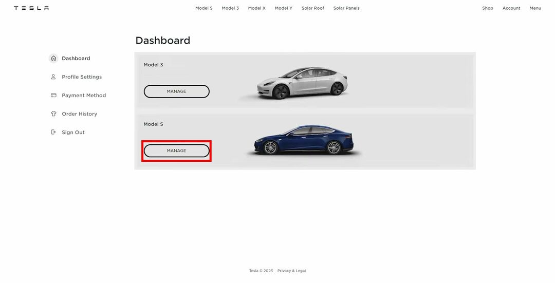 Fahrer zur Tesla-App hinzufügen Tippen Sie auf, um Tesla zu verwalten
