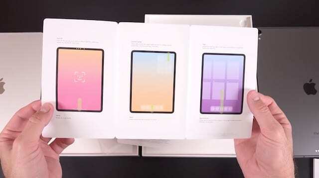Kolme paneeliga iPadi infoleht