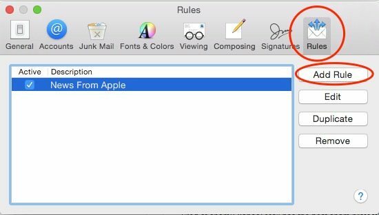 Automatisch e-mailantwoord instellen voor de OS X Mail-app