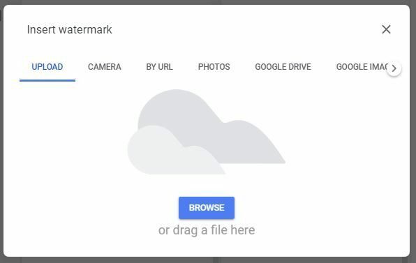 Sumber tanda air Google Documents