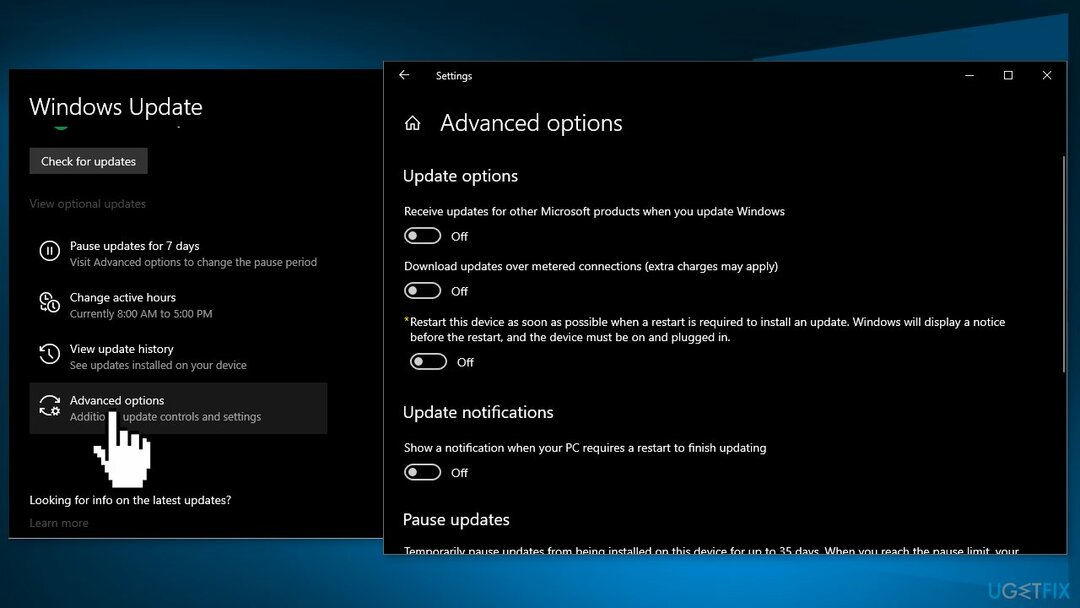 Dezactivați actualizările Windows