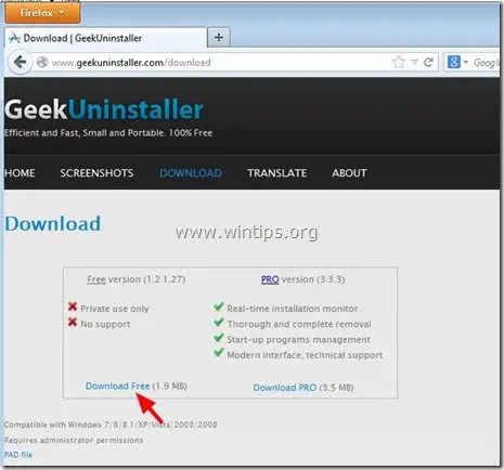 GeekUninstaller-stažení