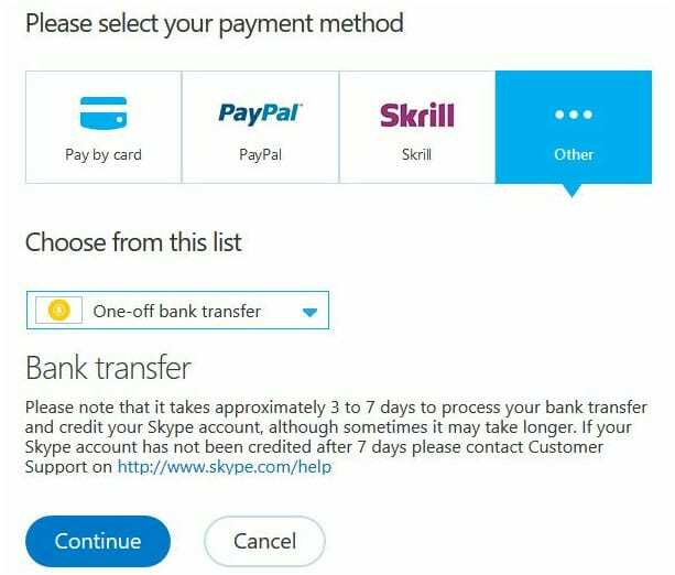 Skype wird bald das Senden von Geld online unterstützen
