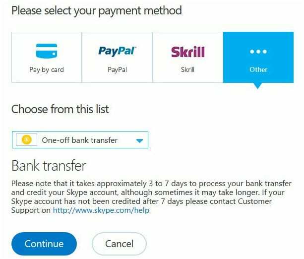 سيعمل Skype قريبًا على دعم إرسال الأموال عبر الإنترنت