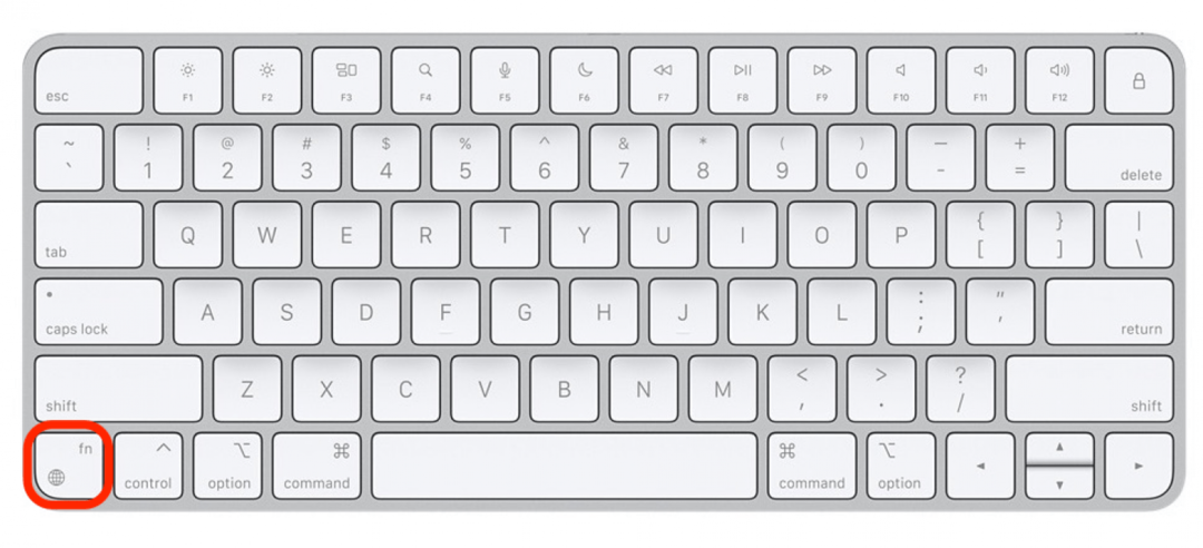 Raccourcis clavier universels iPadOS 15