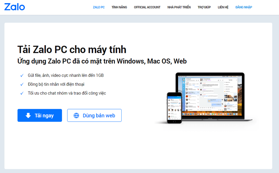 Cel mai bun software pentru apeluri video - Zalo