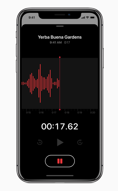 apple voice memos ios 12