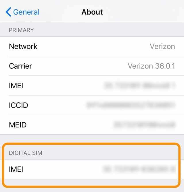 Цифровая SIM-карта iPhone XR