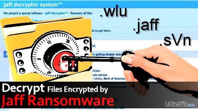 Descifrar datos codificados por Jaff ransomware