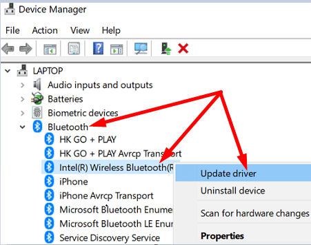 Windows 10 Bluetooth-Treiber aktualisieren